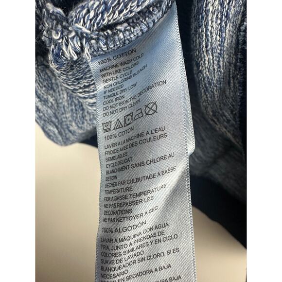 Tommy Bahama Crew Neck Sweatshirt Style Sporty Marled Indigo Sky Blue Men's XXL - Picture 6 of 7